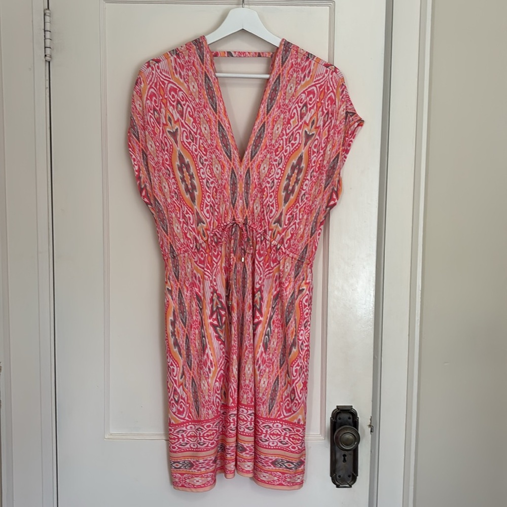 Hale Bob Printed Dress V Neck
